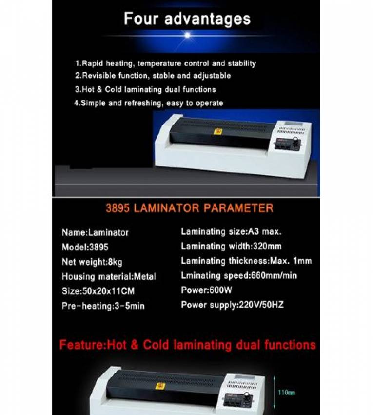 Plastifieuse à chaud A3+